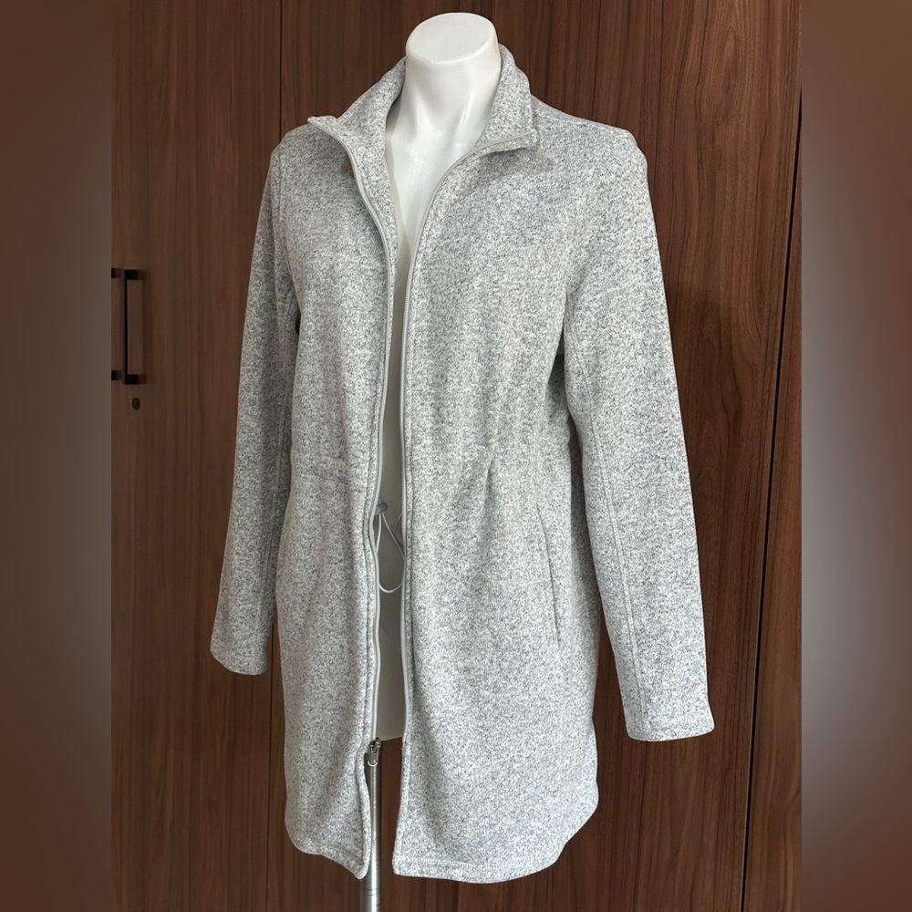 G.H. Bass & Co. Gray Women's Long Sweater Jacket size Large